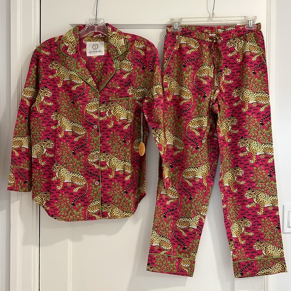 Printfresh Bagheera Long PJ Pajama Set - Hot Pink - Picture 4 of 6